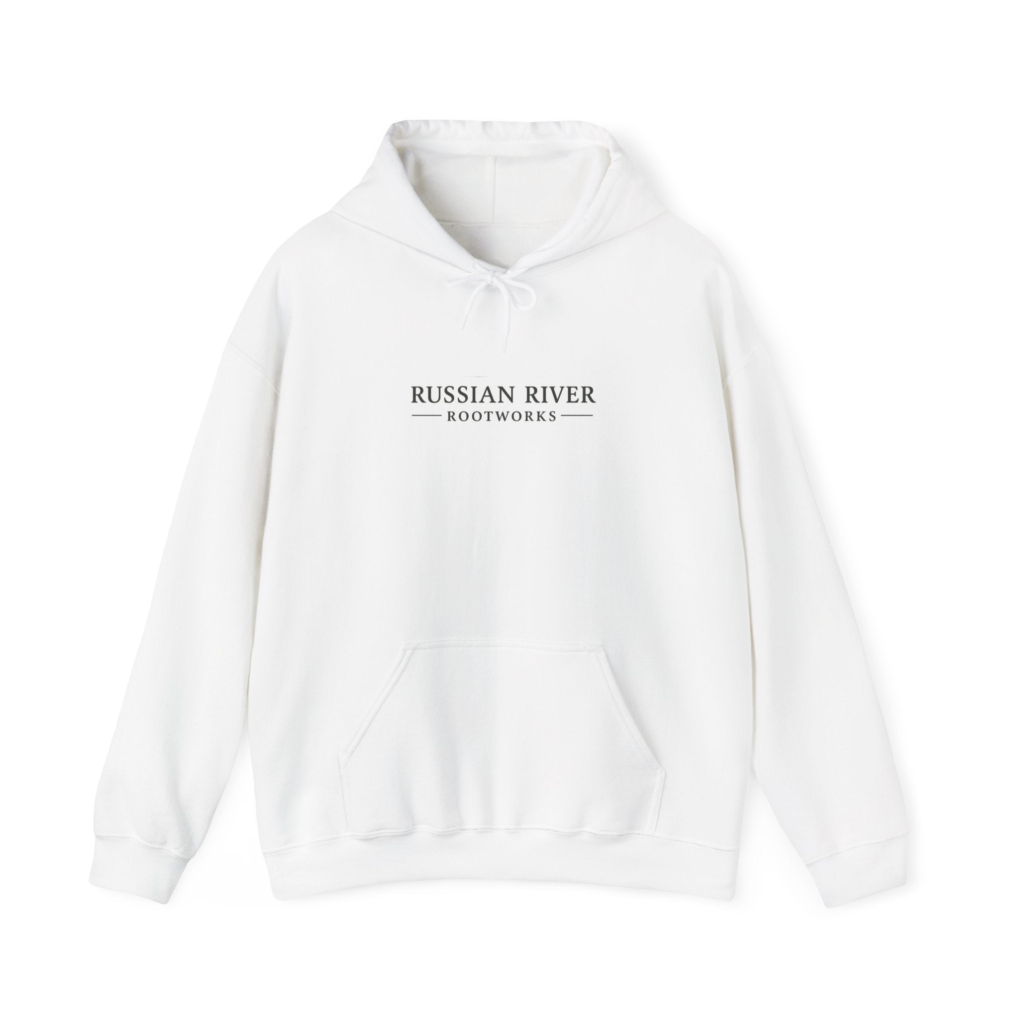 Russian River Rootworks Hoodie — Nature Landscape Graphic Pullover
