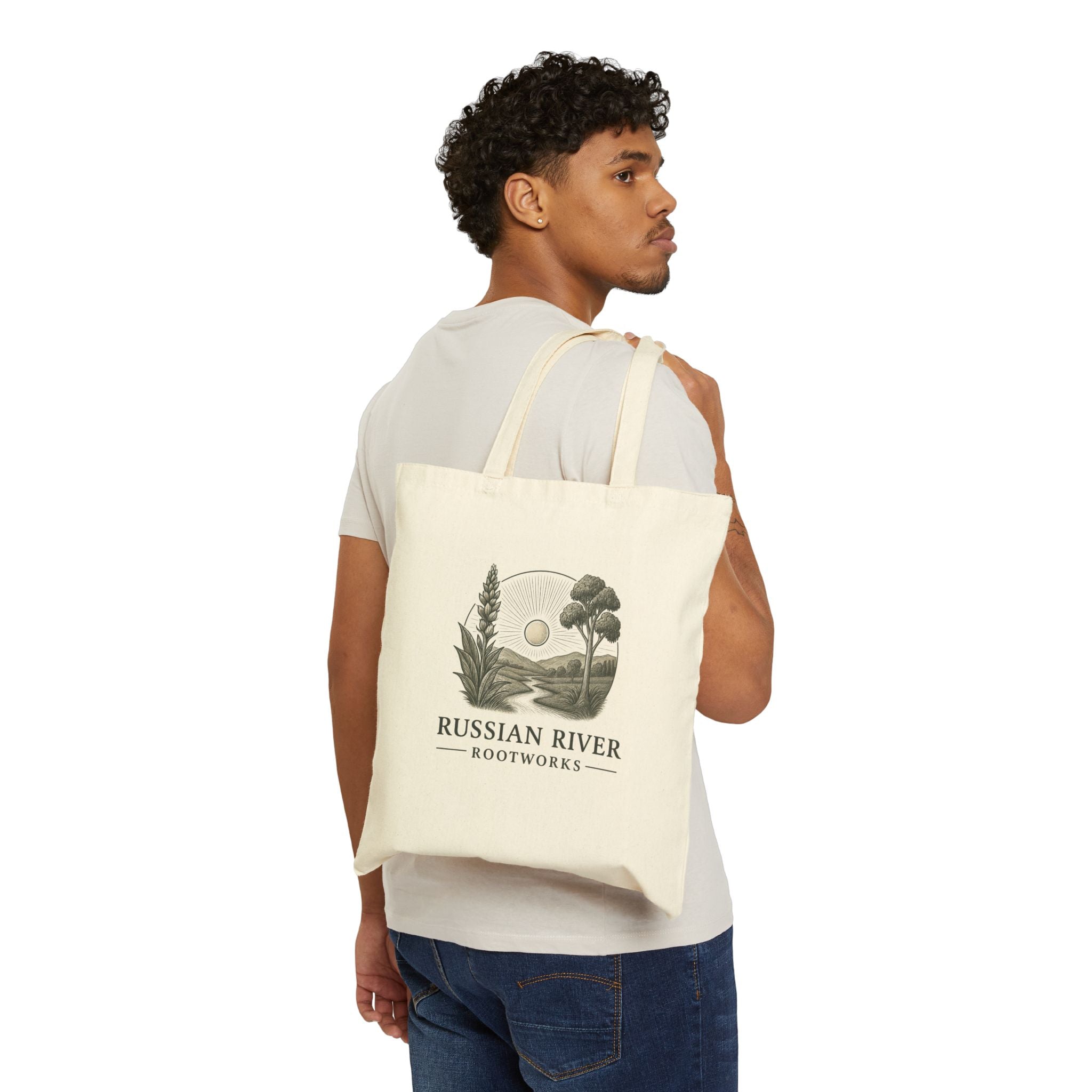 Tote Bag - Russian River Rootworks Vintage Nature Canvas Tote