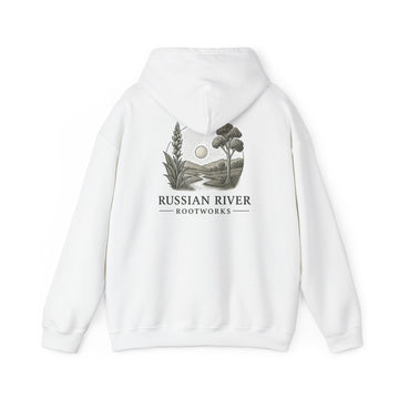 Russian River Rootworks Hoodie — Nature Landscape Graphic Pullover
