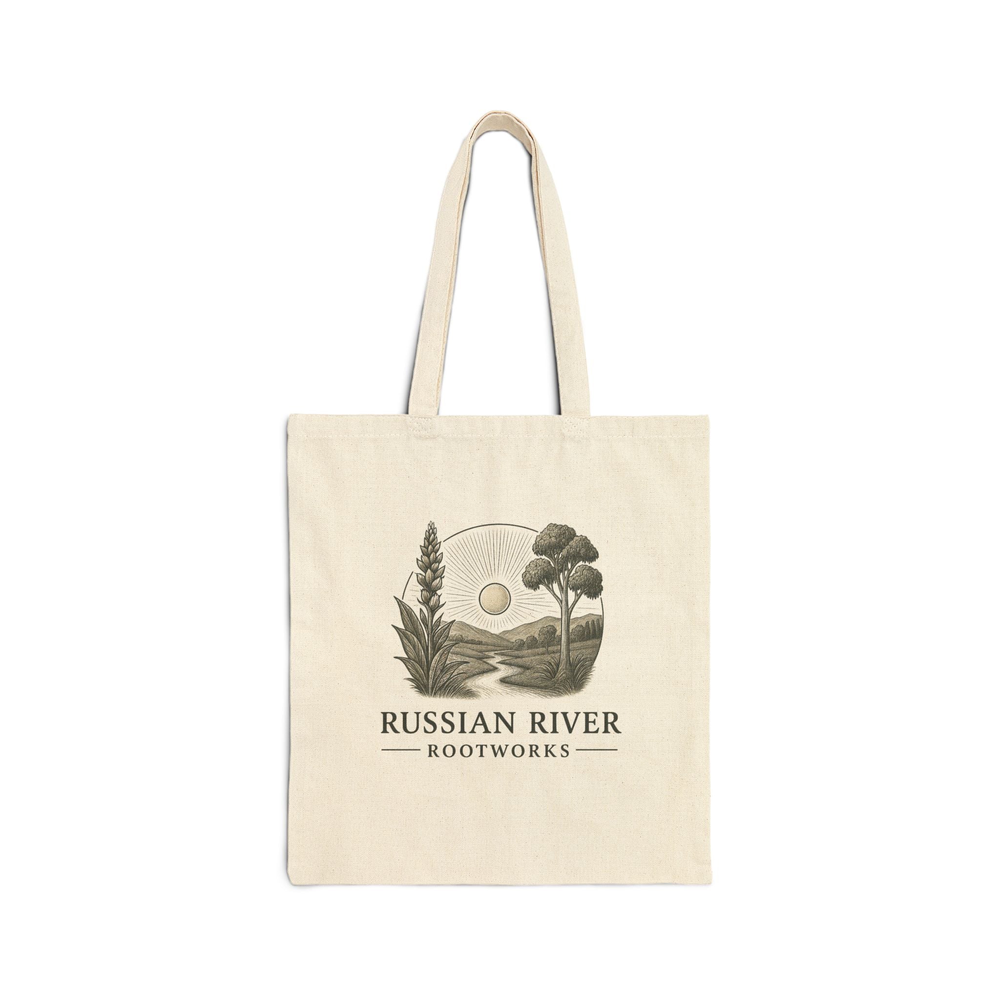 Tote Bag - Russian River Rootworks Vintage Nature Canvas Tote